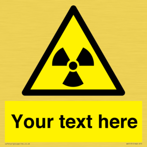 Custom Radioactive Material Sign